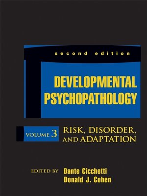 cover image of Developmental Psychopathology, Risk, Disorder, and Adaptation
